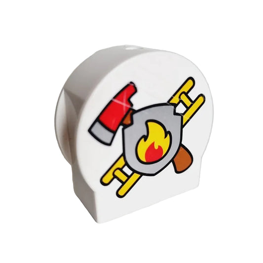 lego duplo baustein bedruckt motivstein 14222pb017 feuerwehr logo flamme axt leiter logo einzeln feuerwache