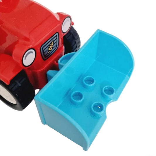 lego duplo traktor zubehör landwirtschaft schieber schiebeschild 15579 azur gelb