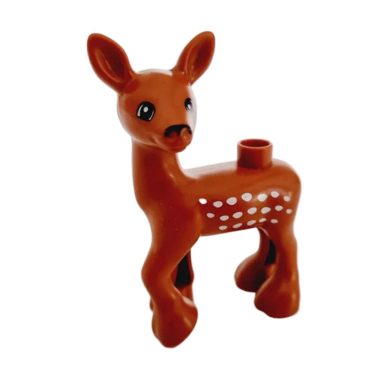 lego duplo tiere tier bausteinjäger einzeln reh hirsch kitz 18595c01pb01 mama weibchen ricke braun flecken