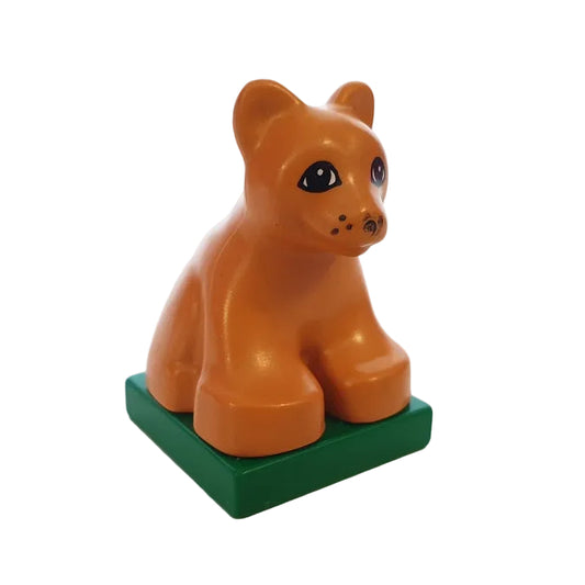 lego duplo löwe löwen einzeln einzelteile bausteinjäger zoo safari 2334c03pb01 klein baby jungtier alt sockel platte 2x2 grün