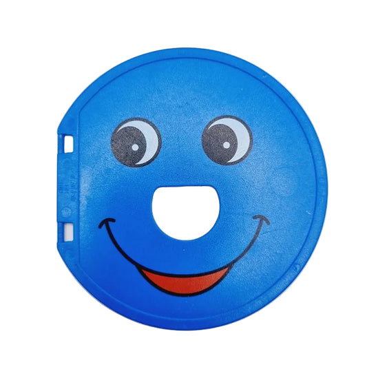 lego duplo luke rund türblatt inlay loch 31193pb01 gesicht smiley blau