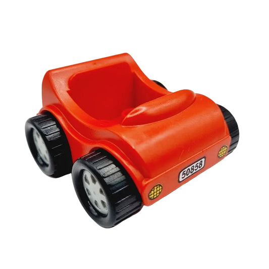 lego duplo miniauto rennauto klein pkw auto einzeln einzelteile bausteinjäger 31363c01pb02 rot nummernschild 50858