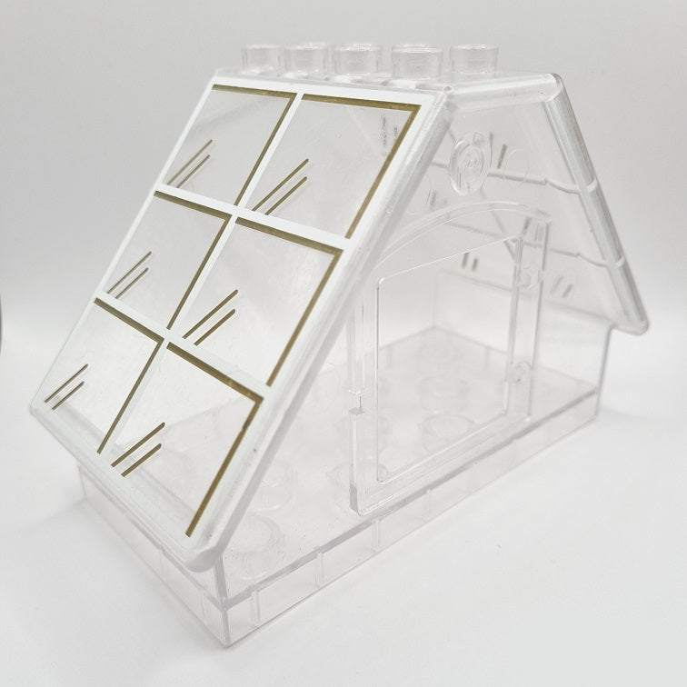 lego duplo haus hausteil minihaus 31441pb02 glashaus gewächshaus fenster glas dachgaube transparent