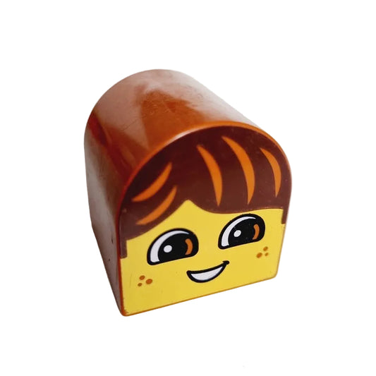 lego duplo bausteinjäger bedruckt 3664pb20 2x2 kopf figur haare rund einzeln einzelteile