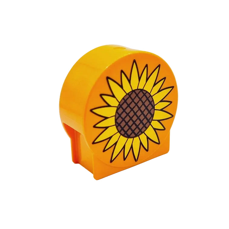 lego duplo bedruckter baustein motivstein 41970pb05 sonnenblume blüte blume rund orange einzeln