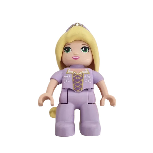 lego duplo figur disney einzeln 47394pb242 rapunzel haare blond kleid rock flieder lila krone