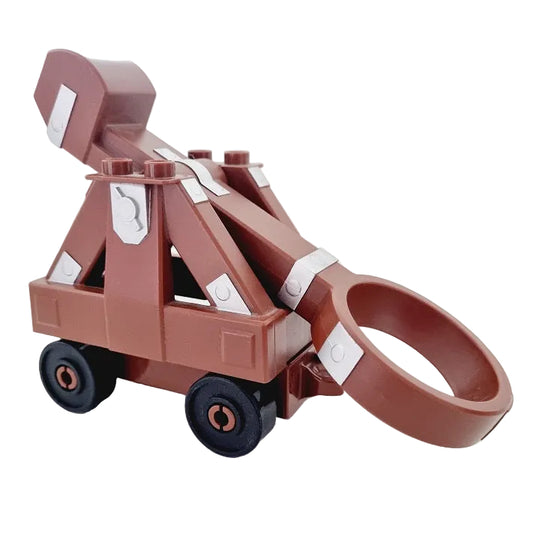 lego duplo ritterwelt ritter mittelalter einzeln bausteinjäger 52364c01 2312c03 katapult braun räder auf rädern