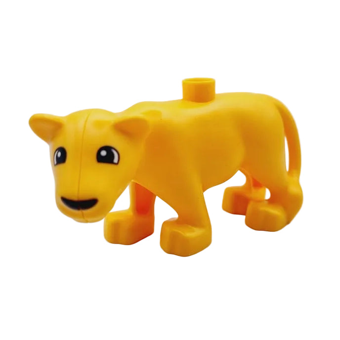 lego duplo löwe löwen einzeln einzelteile bausteinjäger zoo safari 53920c01pb03 weibchen mama neu groß gelb hellorange