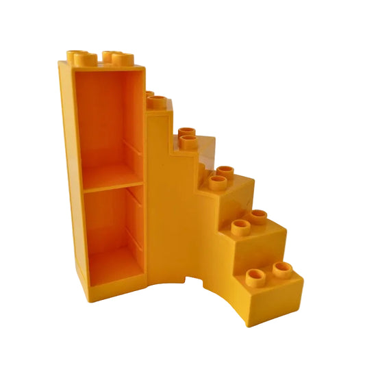 lego duplo treppe 6511 wendeltreppe hellorange rund