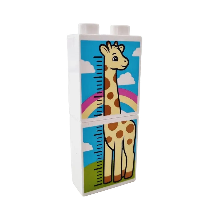 lego duplo baustein bedruckt motivstein krankenhaus arzt 76371pb232 76371pb240 giraffe messlatte kinderarzt regenbogen