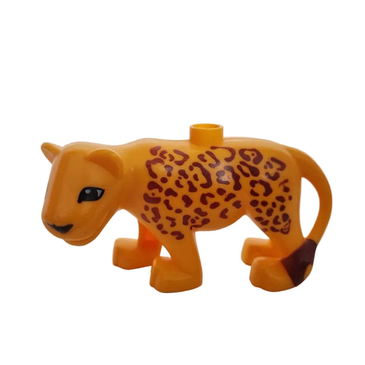 lego duplo tiere jaguar leopard 8435pb01 mama groß neu flecken gelb hellorange