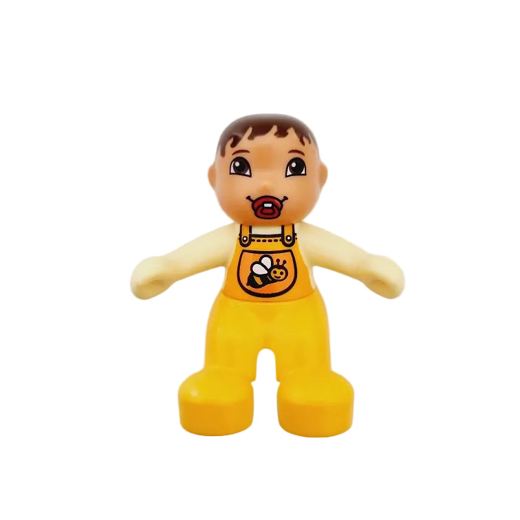 lego duplo figur kind baby 85363pb003 gelb hellorange biene schnuller