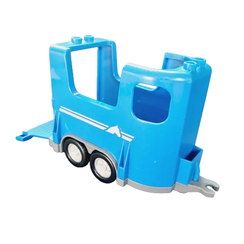 lego duplo tieranhänger einzeln bausteinjäger pferdeanhänger blau mit klappe 87657c01pb01 87658