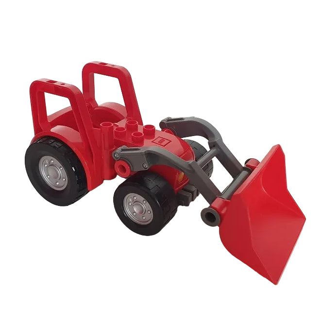 lego duplo traktor trecker trekker einzeln bauernhof fahrzeug rot schaufel neu 87967c01pb01
