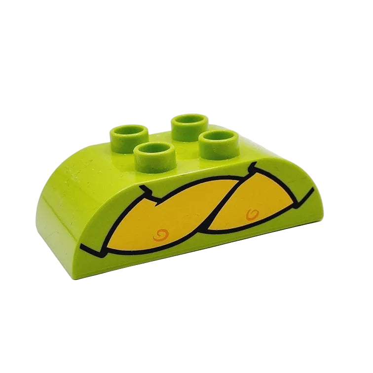 lego duplo bausteinjäger bedruckt 98223pb015 figur oberkörper mensch hellgrün arme