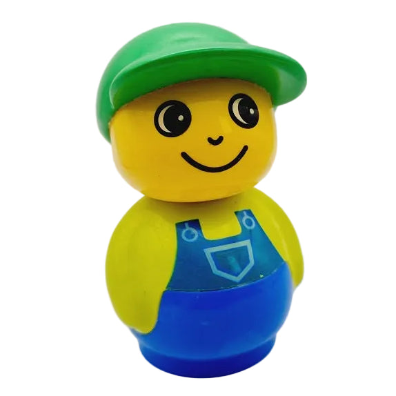 Lego Primo Figur Junge mit Latzhose blau