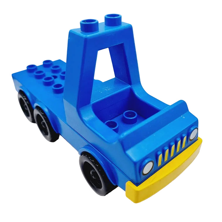 lego duplo lkw sattelschlepper einzeln fahrzeuge bausteinjäger dup005 2028 blau alt lang