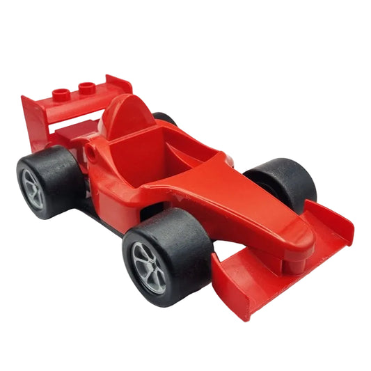 lego duplo fahrzeuge rennauto racer einzeln bausteinjäger auto autorennen duplof1 formel 1 bolide bulide rot ferrari mischael schumacher rennwagen