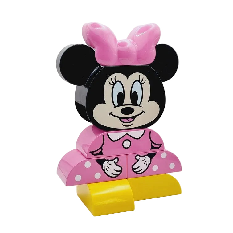 lego duplo bedruckt motivstein mickey mouse maus minnie komplett zusammengebaut xxl 7-teilig