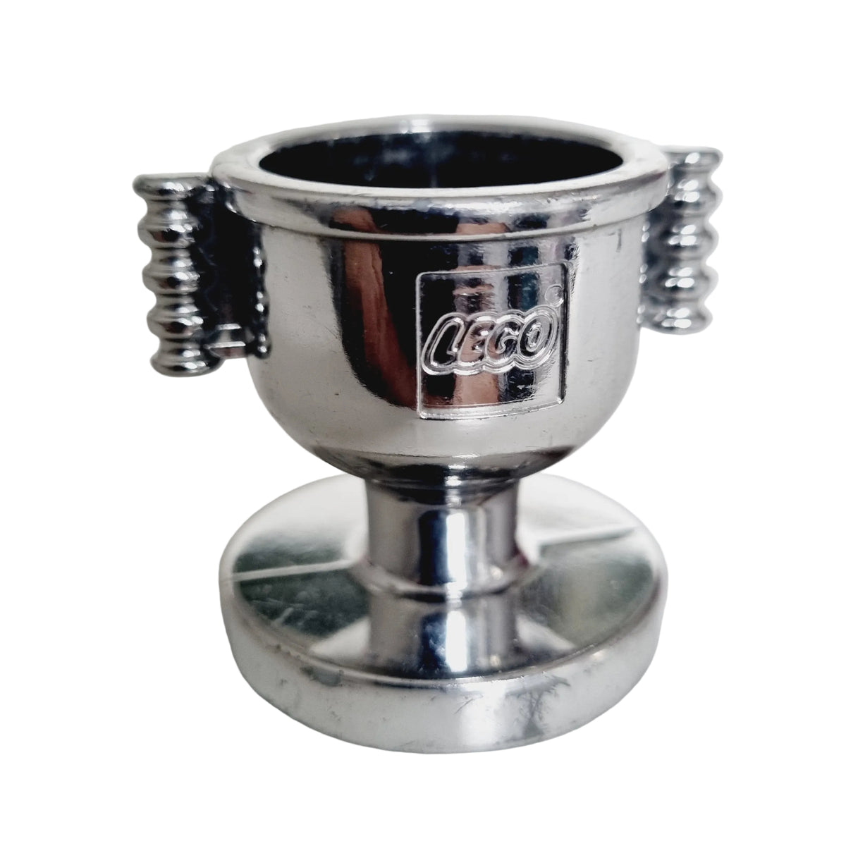 lego duplo autorennen racing einzeln rennbahn bausteinjäger pokal trophäe chrom silber logo sieger gewinner
