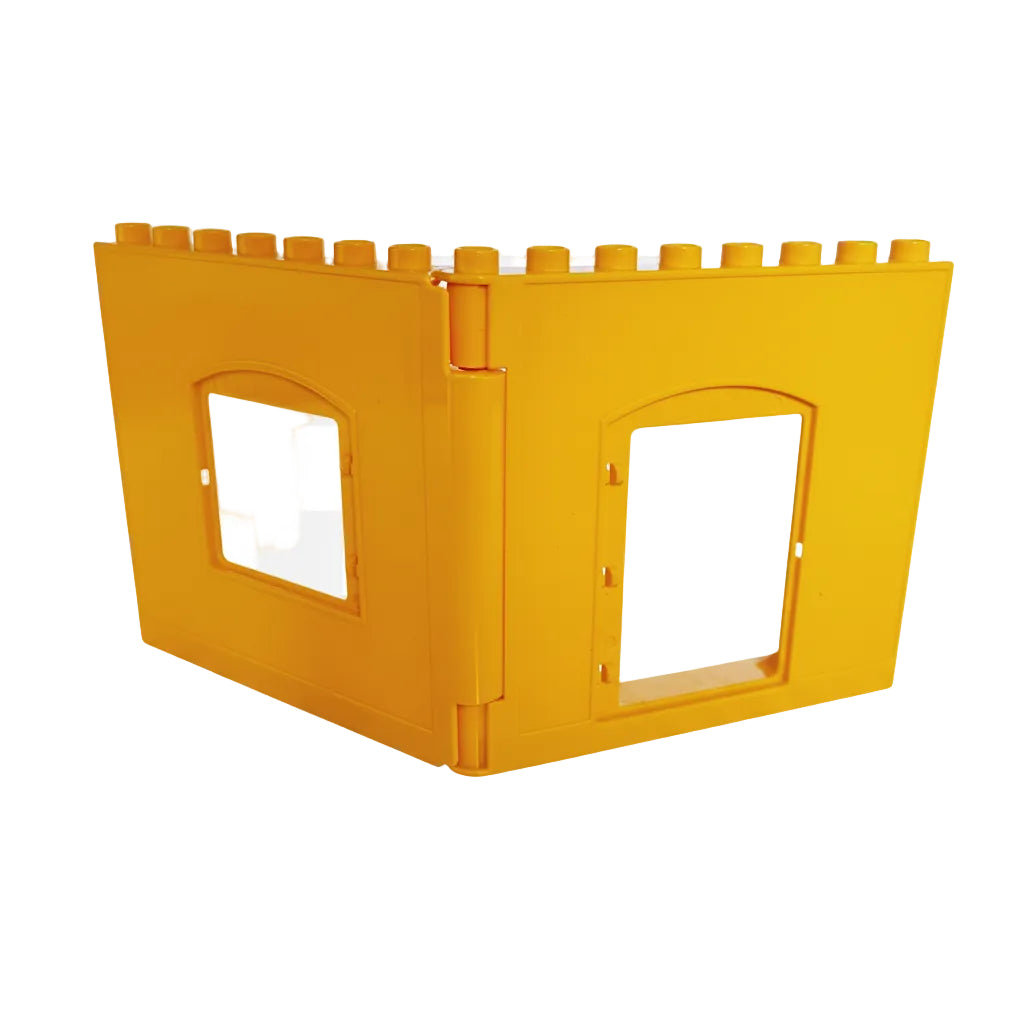 lego duplo wand haus 11335 5161 hellorange fenster tür ecke 