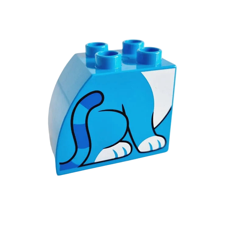 lego duplo bausteinjäger bedruckt 11344pb009 katze körper azur einzeln einzelteile