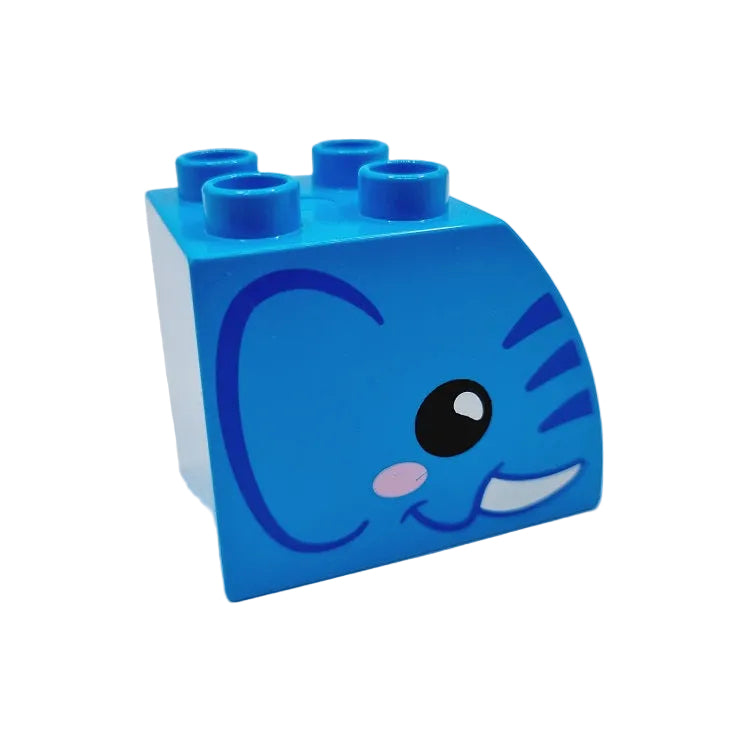 lego duplo bausteinjäger bedruckt 11344pb012 elefant kopf gesicht mittelblau einzeln einzelteile
