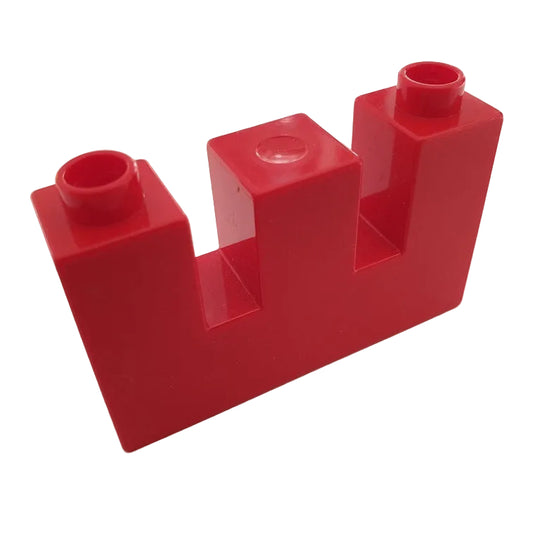 lego duplo baustein sonderbaustein 16685 burgzinne ritterburg rot gelb 4x2 schmal einzeln einzelteile bausteinjäger shop