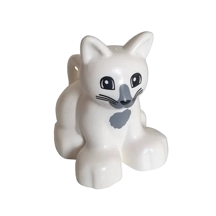lego duplo katze einzeln einzelteile austeinjäger 17865pb01 weiß 