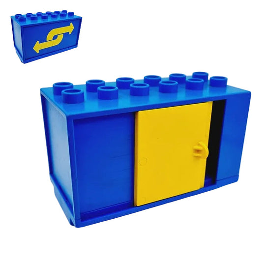 Lego Duplo Container blau mit Schiebetür
