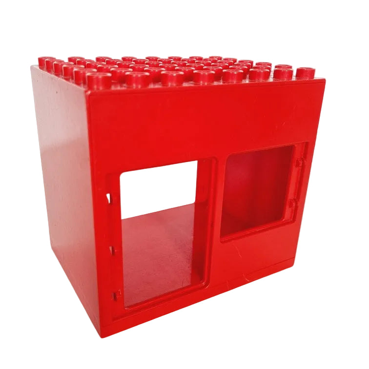 lego duplo haus gebäude 2204 8x6 rot fenster tür