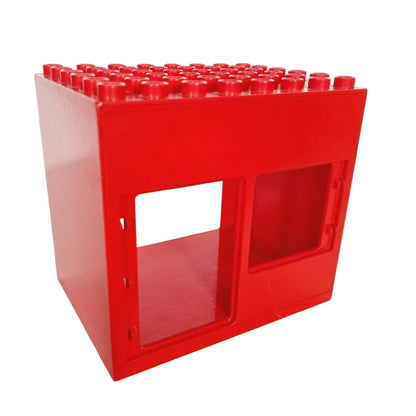 lego duplo haus gebäude 2204 8x6 rot fenster tür