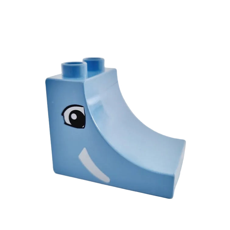 lego duplo bausteinjäger 2301pb01 elefant kopf hellblau auge stoßzahn 