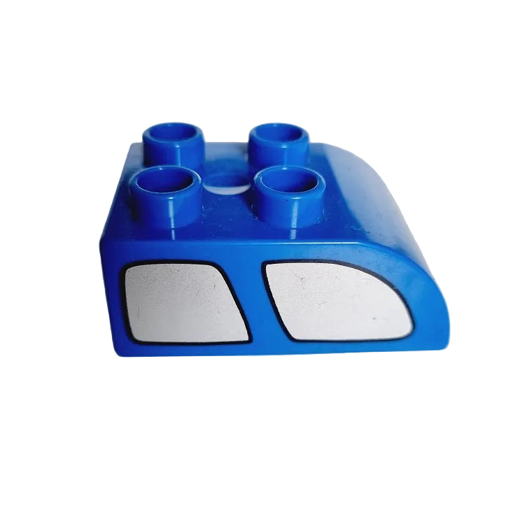 lego duplo baustein bedruckt motivstein kreative fahrzeuge autos scheibe auto blau silber 3x2 