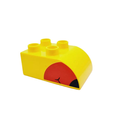lego duplo bausteinjäger bedruckt motivstein 2302pb11 schnabel vogel gelb rot einzeln einzelteile 