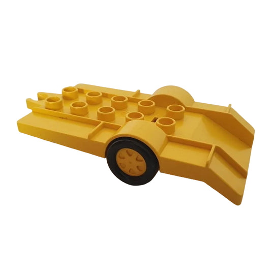 lego duplo anhänger einzeln bausteinjäger pritsche gelb abschlepper flach