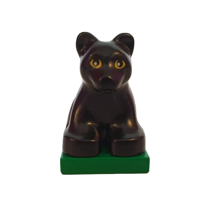 lego duplo iere einzelteile einzeln bausteinjäger panther puma schwarz 2334c03pb02 auf sockel platte 2x2 grün augen gelb klein baby jungtier