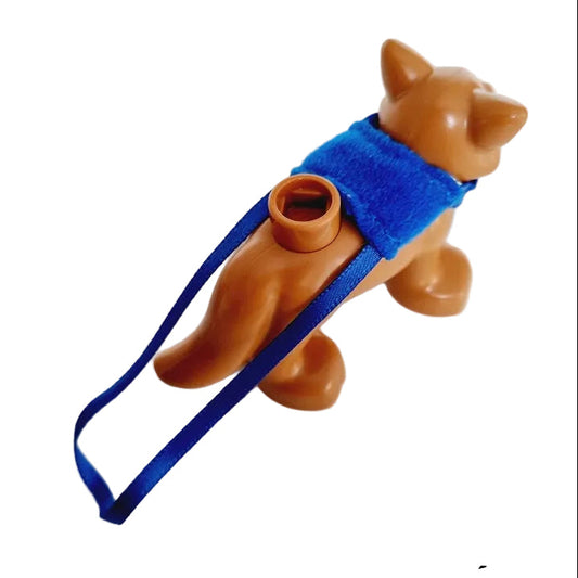 lego duplo einzeln tierzubehör 24742 hundeleine hundegeschirr geschirr blau stoff schlittenhund