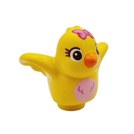 lego duplo tier tiere einzeln einzelteile bausteinjäger vogel vögel 27370pb02 gelb mädchen schleife rosa wimpern