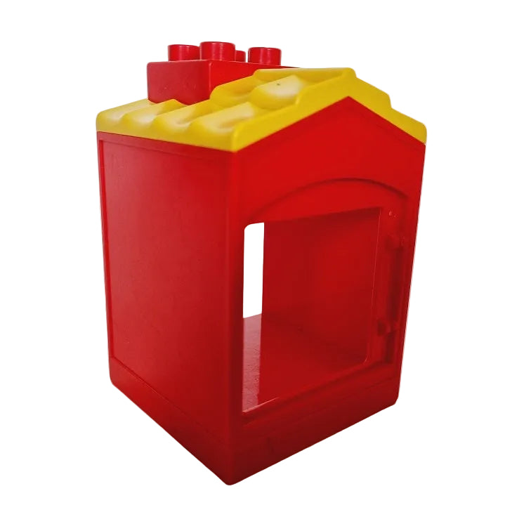 lego duplo haus gebäude 31028pb03 minihaus dach fenster rot gelb schornstein erker