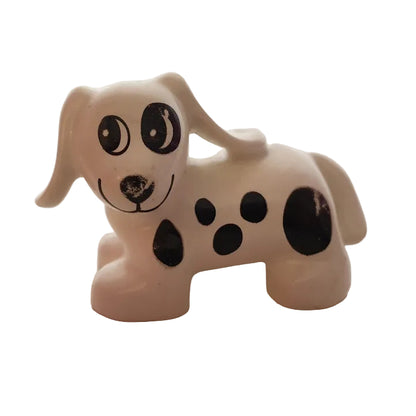 lego duplo hund einzeln einzelteile haustier bausteinjäger 31101pb01 dackel dalmatiner weiß punkte flecke