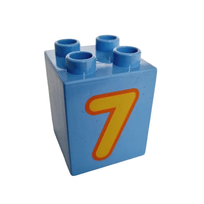 lego duplo bedruckt motivstein zahl ziffer 31110pb079 sieben 7 hellblau