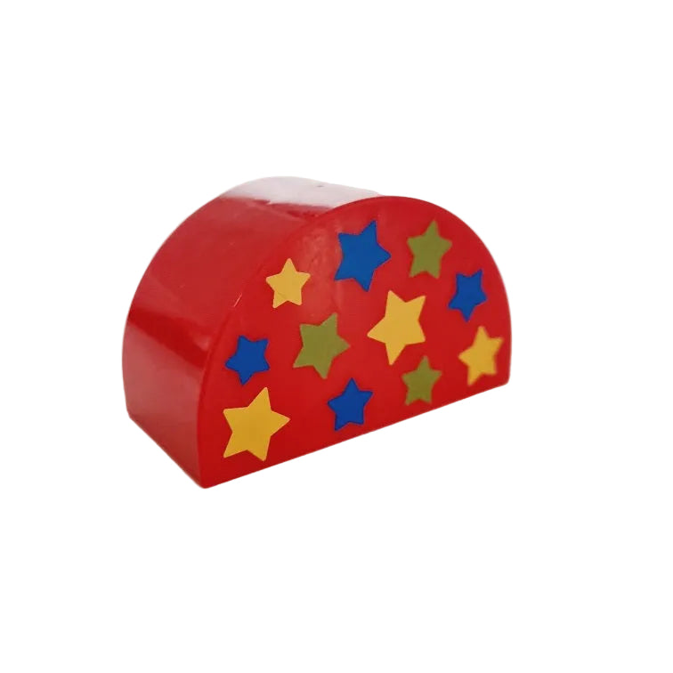 lego duplo bedruckt motivstein muster 31213pb026 4x2 rund rot sterne bunt einzeln zirkus