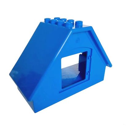 lego duplo haus hausteil minihaus 31441 blau dachgaupe 