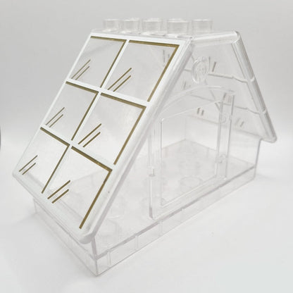 lego duplo haus hausteil minihaus 31441pb02 glashaus gewächshaus fenster glas dachgaube transparent