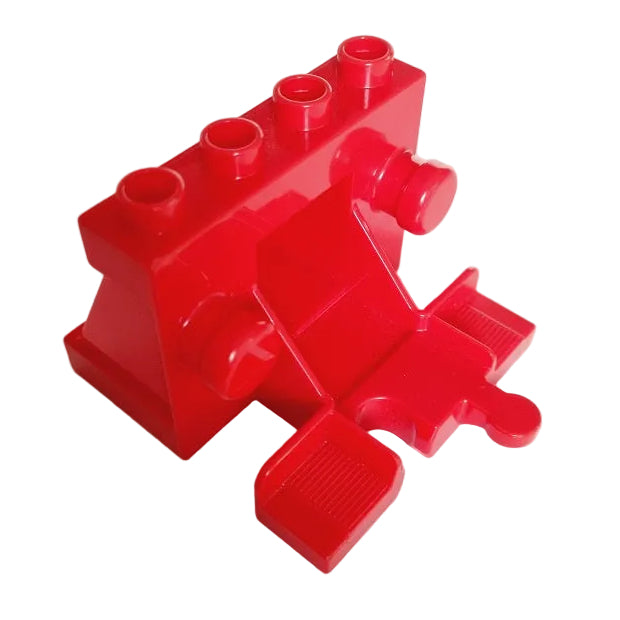 lego duplo eisenbahn zug log schiene schienen eisenbahnschiene einzeln bausteinjäger prellbock rot 35967