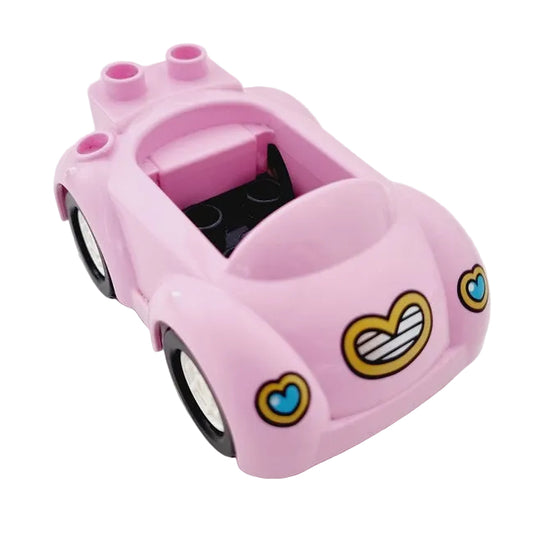mickey mouse auto fahrzeug disney einzeln bausteinjäger 36744pb01 12591c05 minnie minni rosa herz weiß