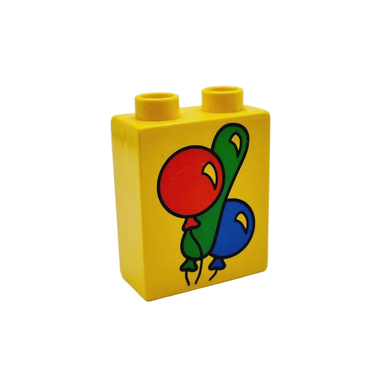 lego duplo bedruckt motivstein 4066pb28 luftballons ballons kindergeburtstag party feier 2x1x2 gelb rot blau grün einzeln