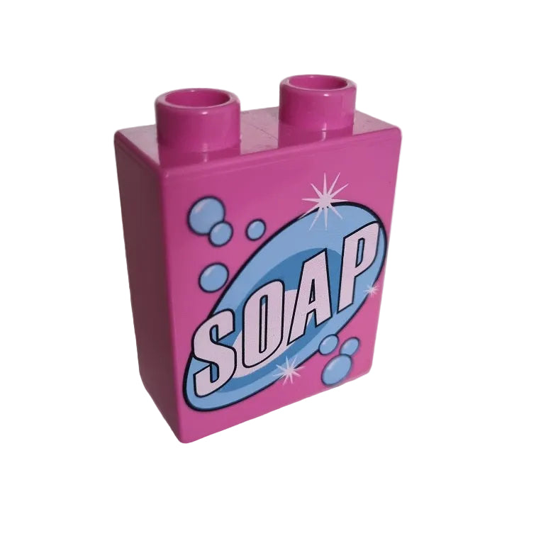 lego duplo bedruckt motivstein 4066pb323 seife waschmittel putzmittel soap pink einzeln einzelteile inventar puppenhaus