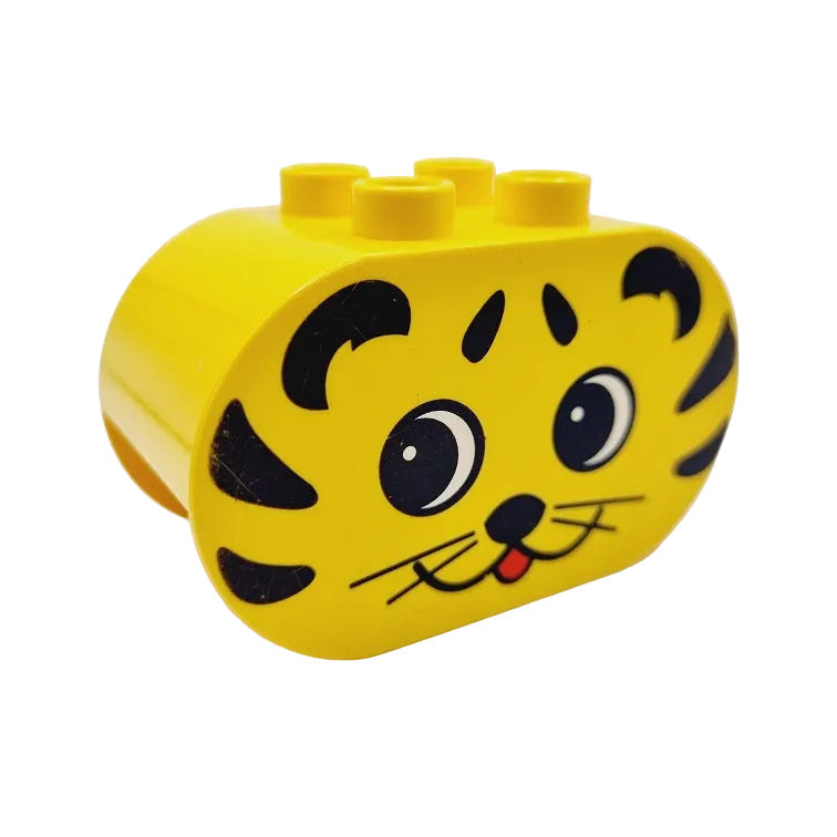 lego duplo bausteinjäger bedruckt 4198pb06 tiger kopf gesicht augen mund
